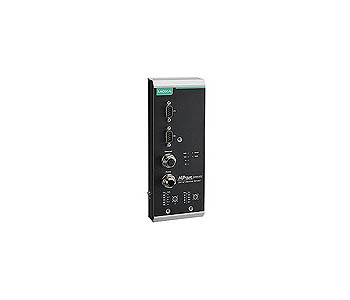 NPort 5250AI-M12 - 2-port 3 in 1 Device Server w/ M12 Connector (Ethernet, power input), -25 to 55  Degree C by MOXA